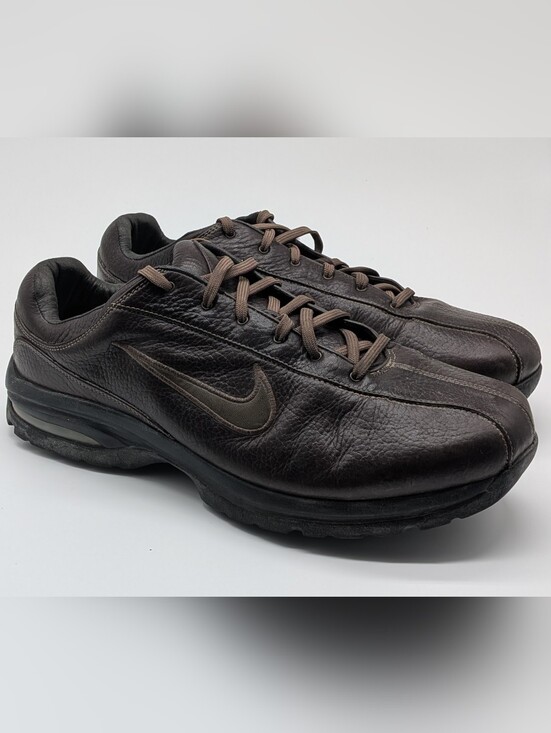 Nike Other - Nike Sport Performance Golf Shoes Men's Size 11W Brown Leather Vintage Spikeless